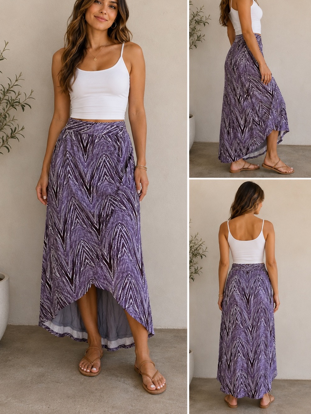 Mauve | Anthro long skirt size L